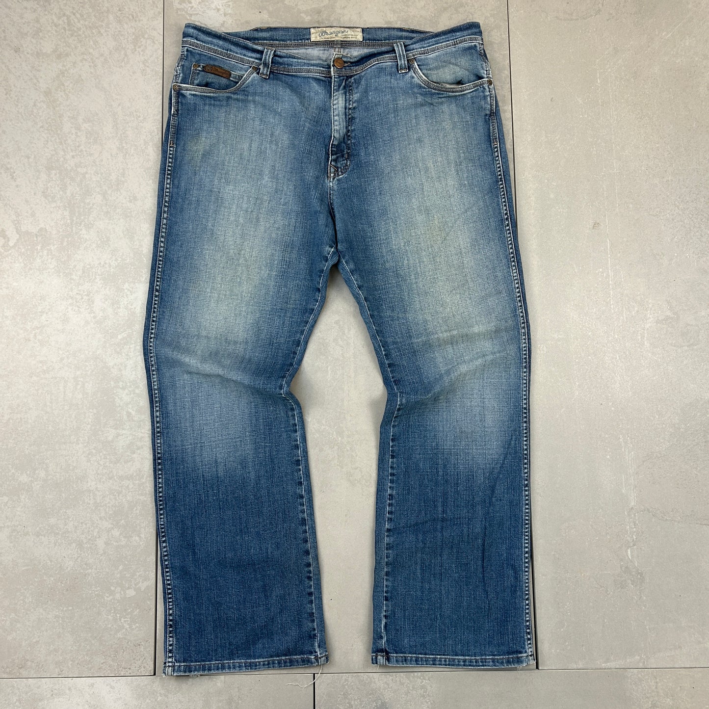 Vintage Wrangler Blue Straight Denim Workwear Jeans - 40