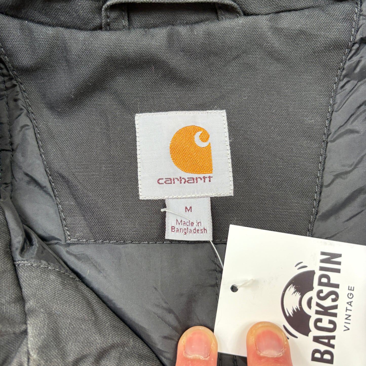 Vintage Carhartt Gilet Vest Black Workwear Jacket - M