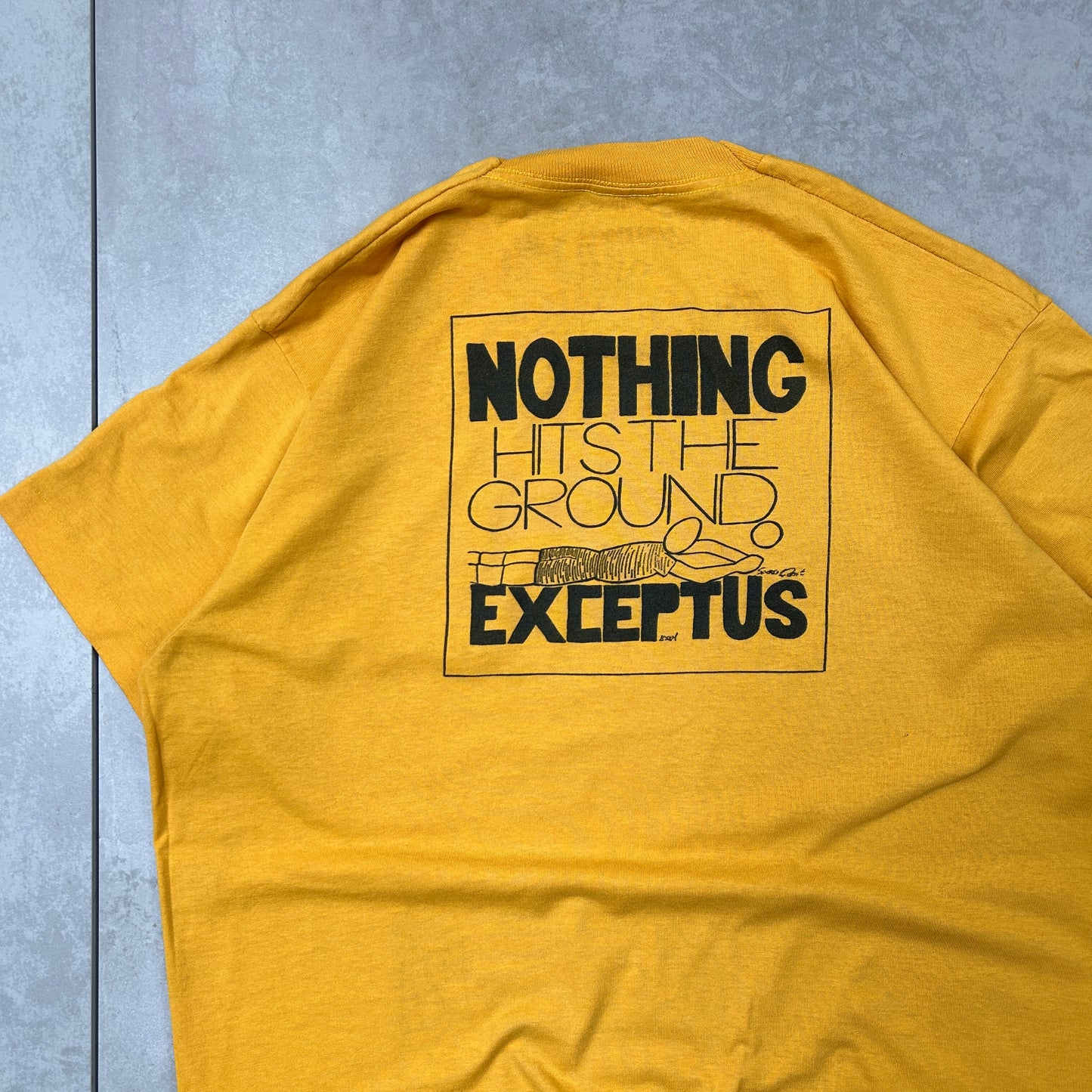 Vintage 90s Single Stitch Volleyball Graphic Yellow T-Shirt - M
