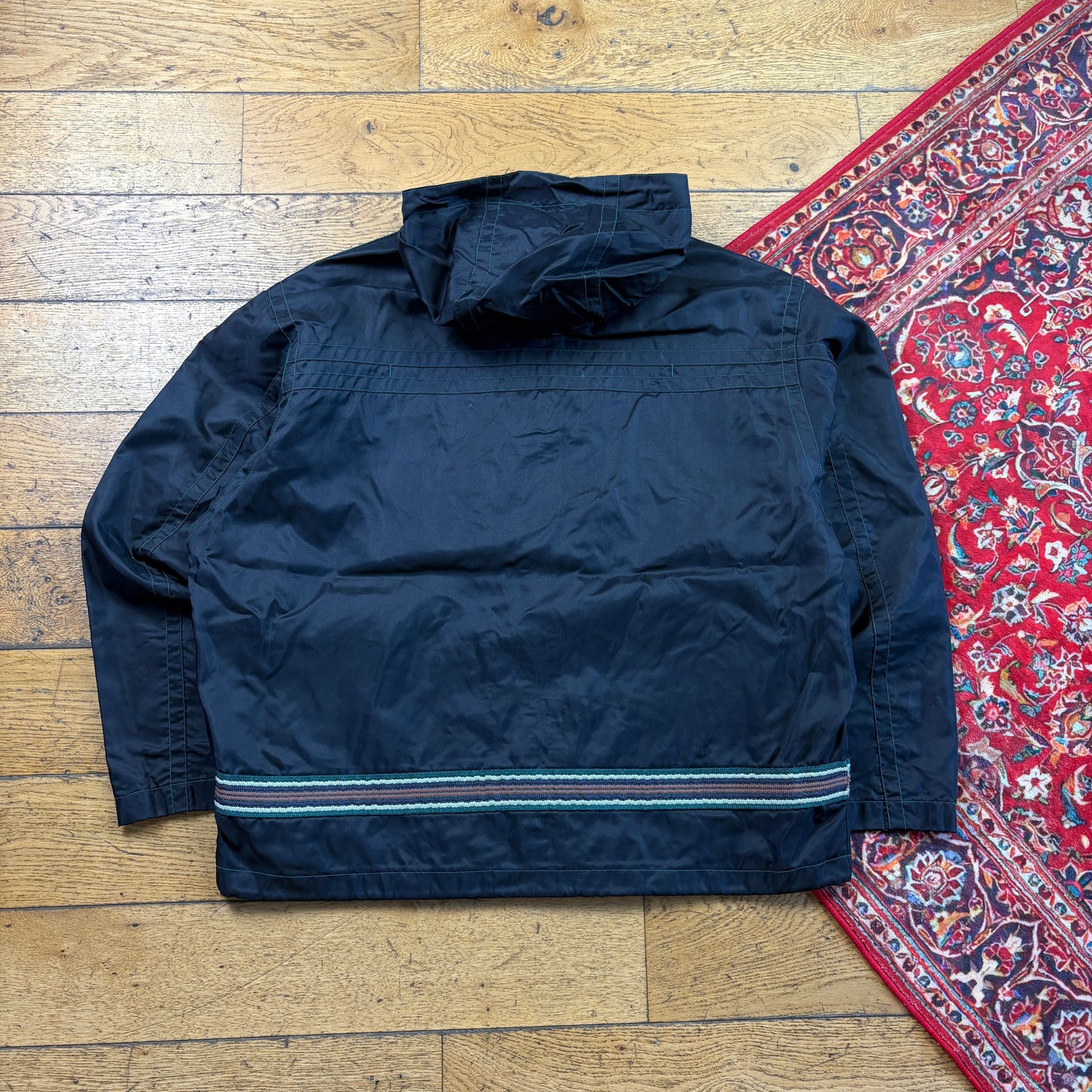 Vintage Mito Black Parka Jacket Coat - XL