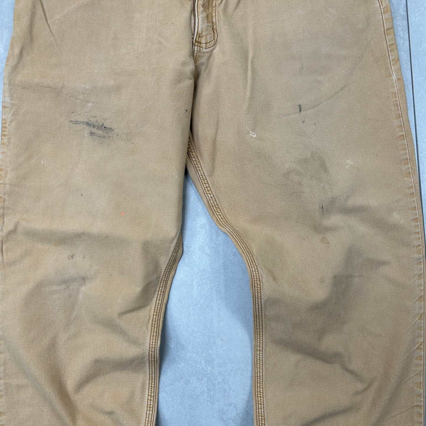 Vintage Carhartt Brown Workwear Carpenter Baggy Trousers - 38
