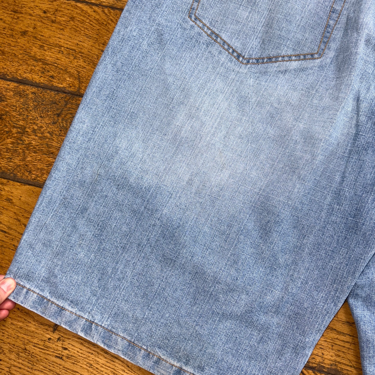 Vintage Phat Farm Embroidered Hip Hop Blue Baggy Shorts Jorts - 40