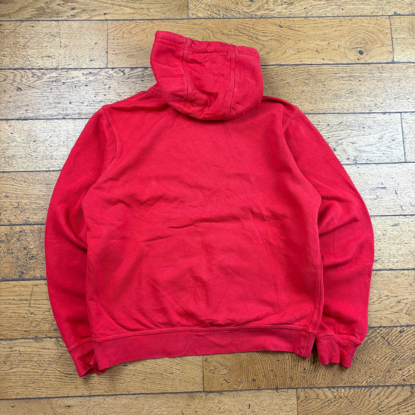 Vintage Nike Red Embroidered Hoodie Sweatshirt - M
