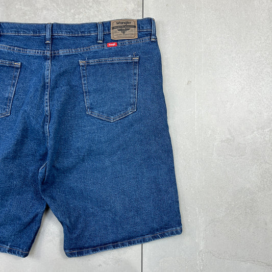 Vintage Wrangler Blue Denim Carpenter Baggy Shorts - 44
