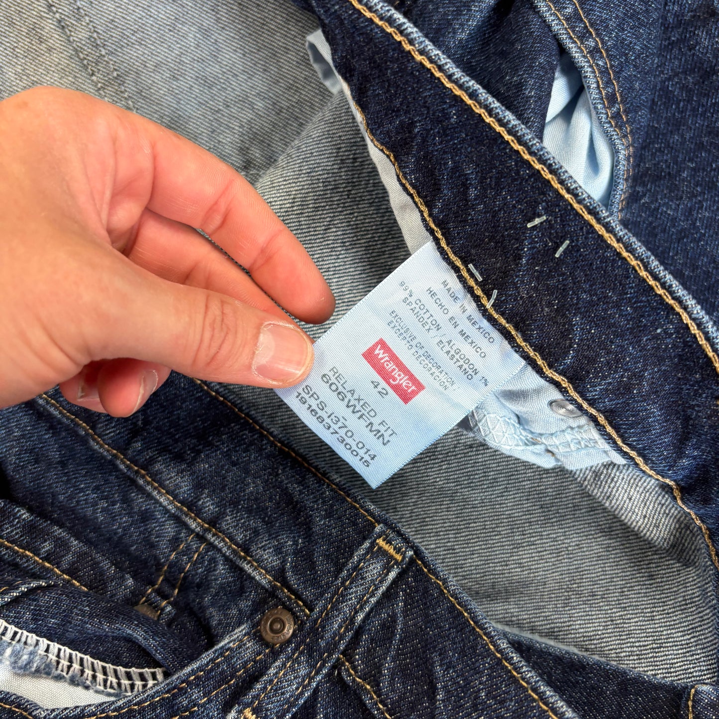 Vintage Wrangler Denim Carpenter Blue Baggy Shorts - 42