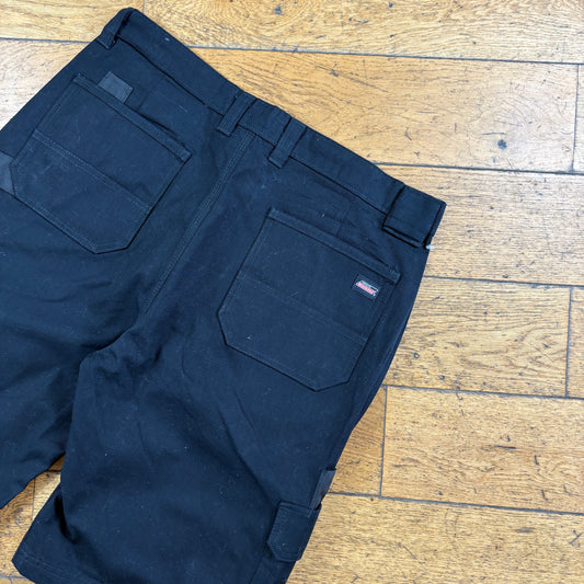 Vintage Dickies Black Workwear Carpenter Baggy Shorts - 34