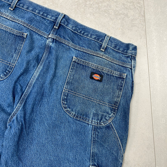 Vintage Dickies Workwear Carpenter Blue Baggy Shorts - 40