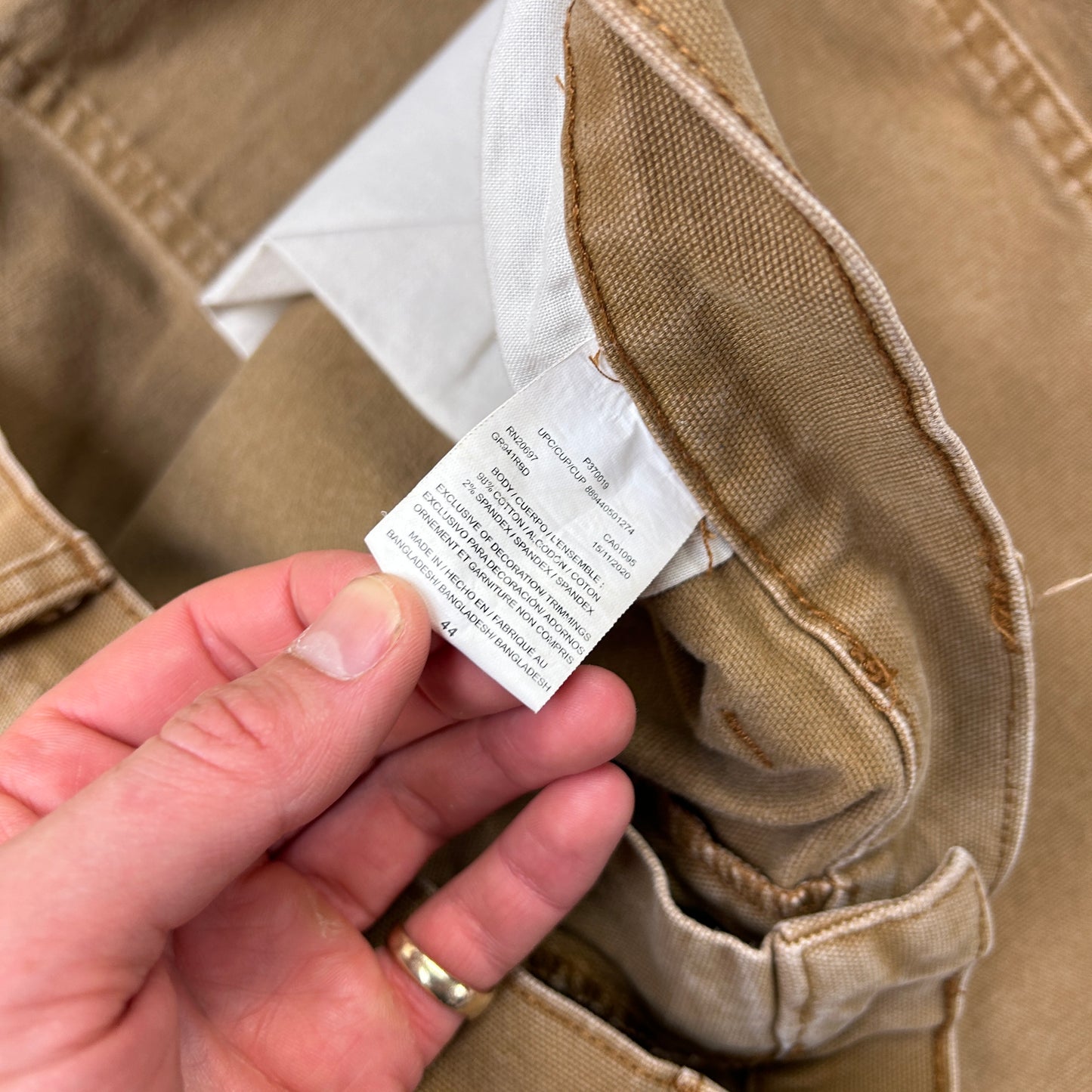 Vintage Dickies Workwear Carpenter Baggy Brown Shorts - 44