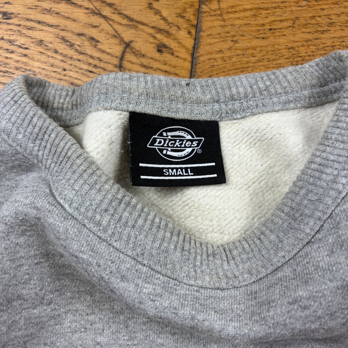 Vintage Dickies Grey Embroidered Spellout Sweatshirt - S