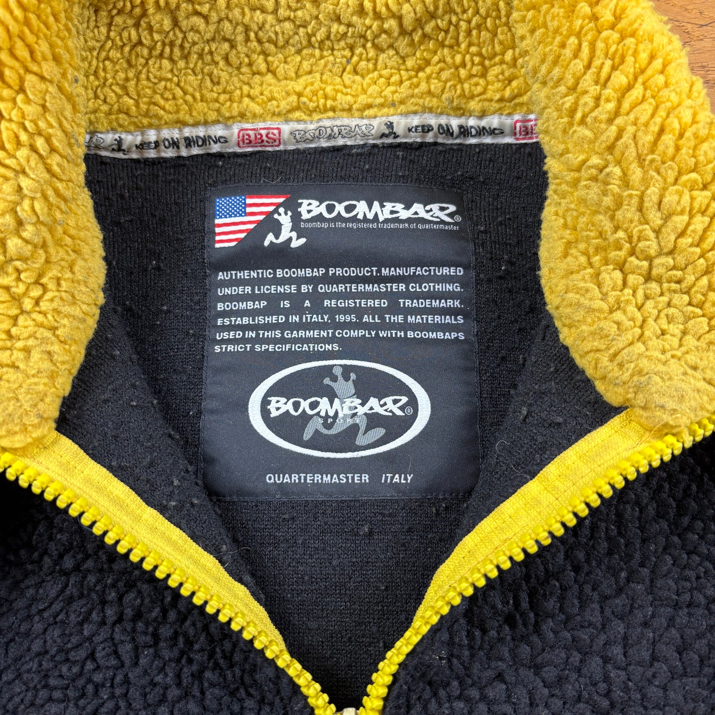 Vintage Boombap Black Fleece Zip Sweatshirt - XL