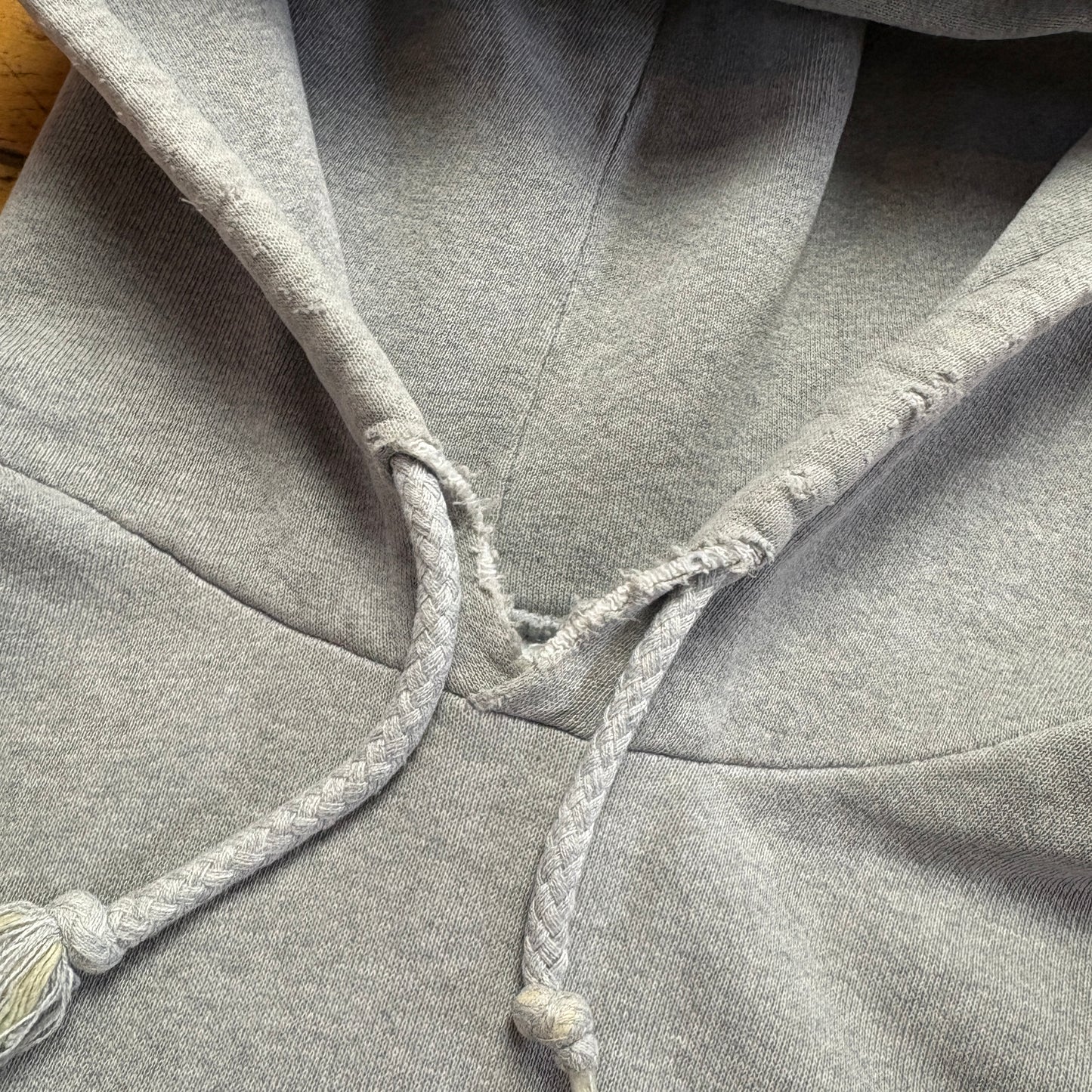 Vintage 90s Adidas Grey Hoodie Embroidered Sweatshirt - M