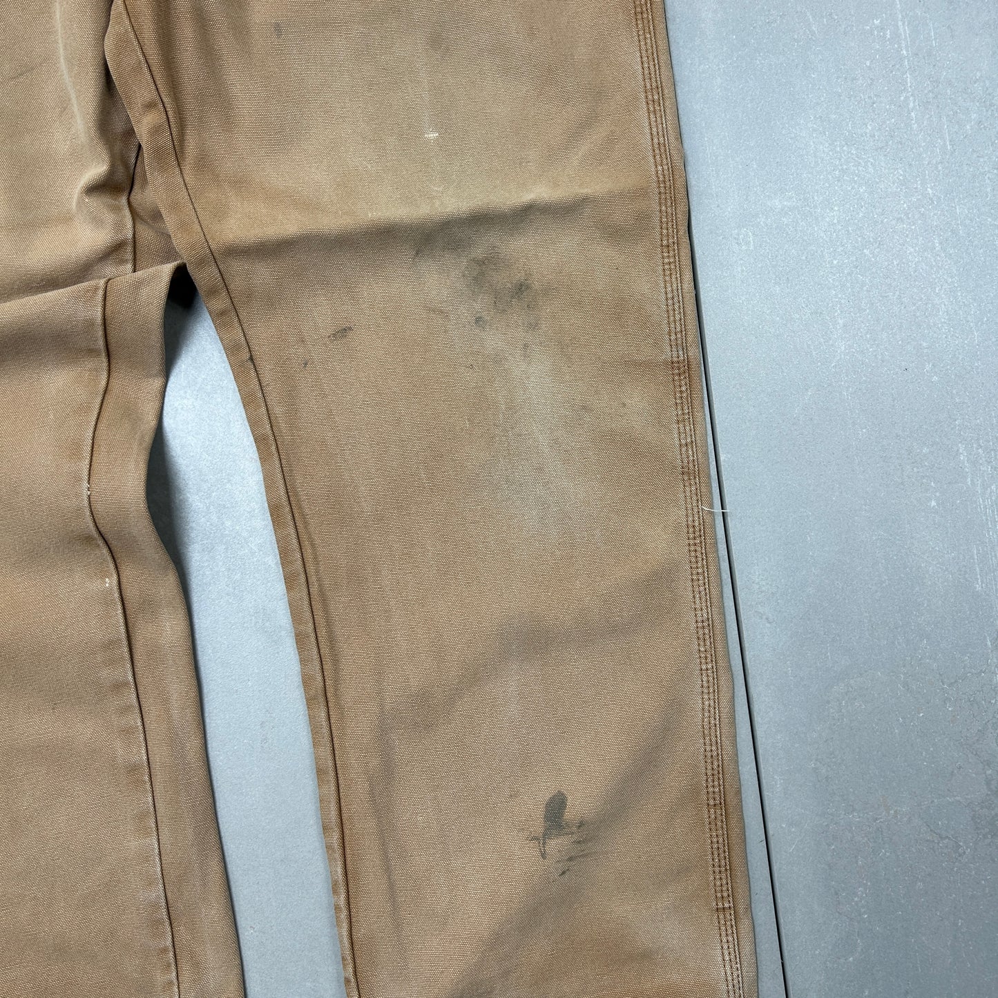 Vintage Dickies Workwear Carpenter Baggy Brown Trousers - 38