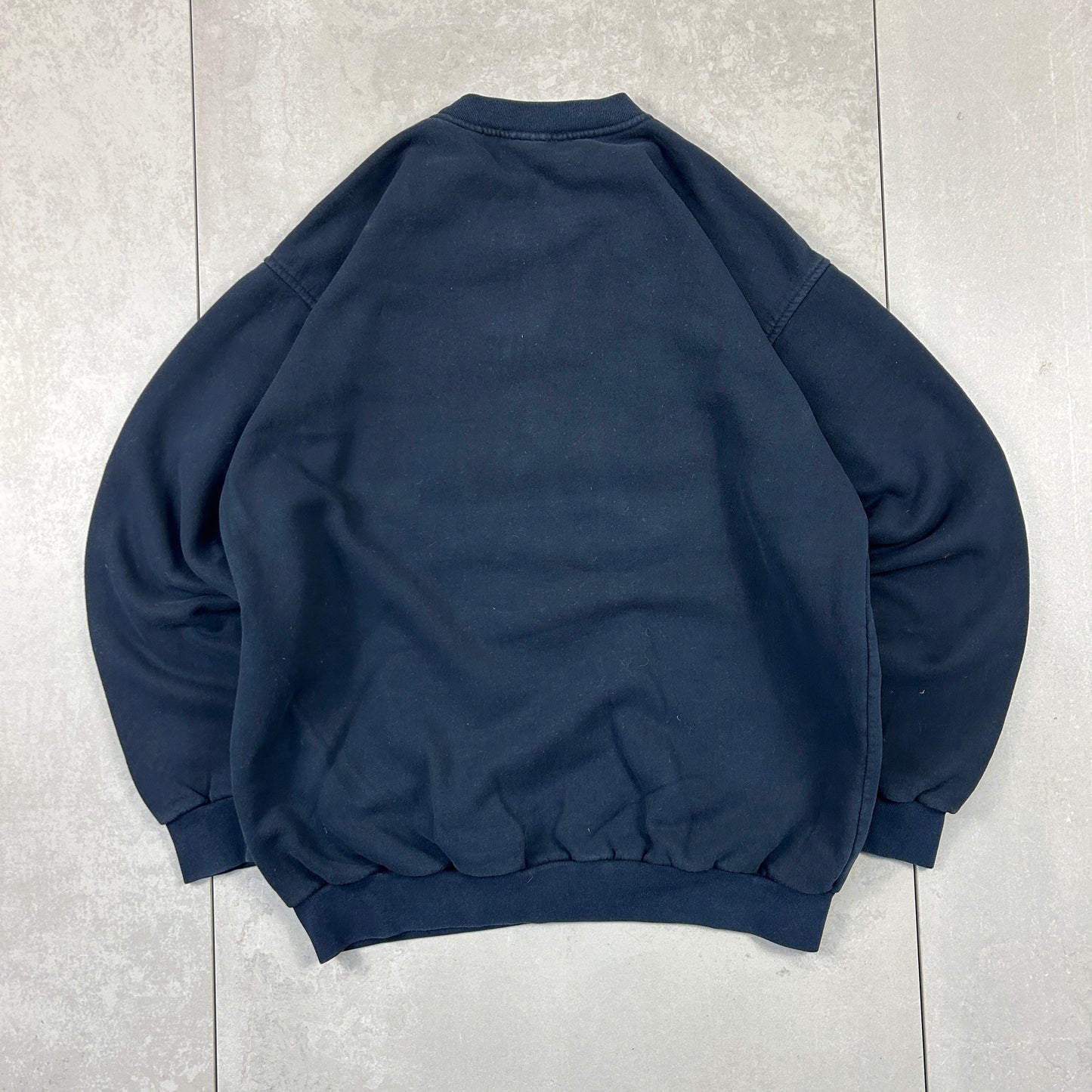 Vintage 90s Adidas Navy Embroidered Sweatshirt - L