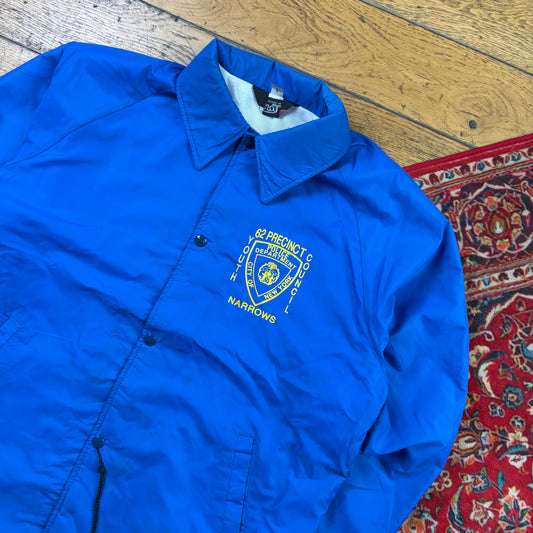 Vintage Blue Nylon Coach Harrington Jacket - L