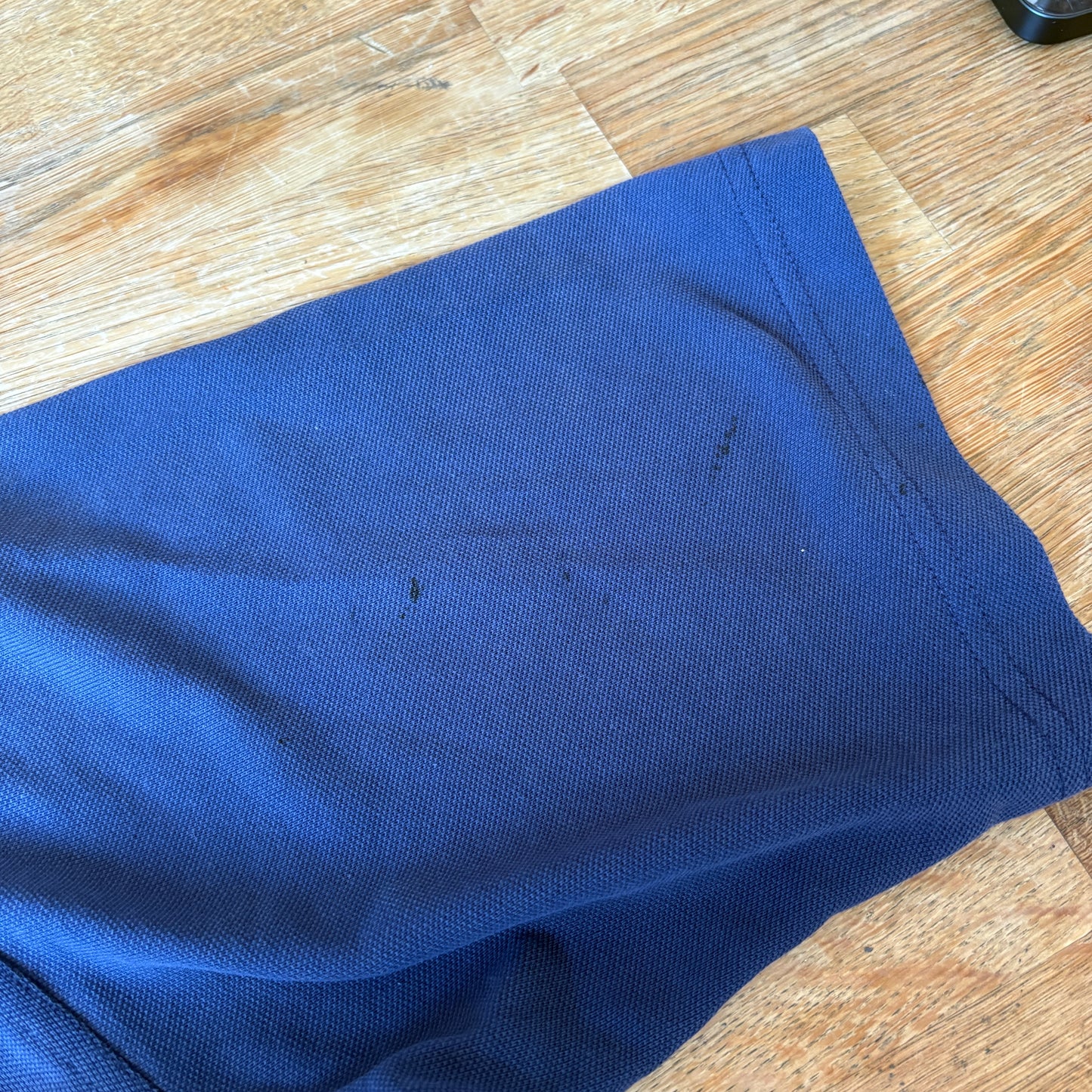 Vintage 90s Adidas Navy Blue Embroidered Polo Shirt - S