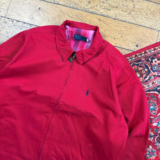 Vintage Ralph Lauren Red Harrington Jacket - XL