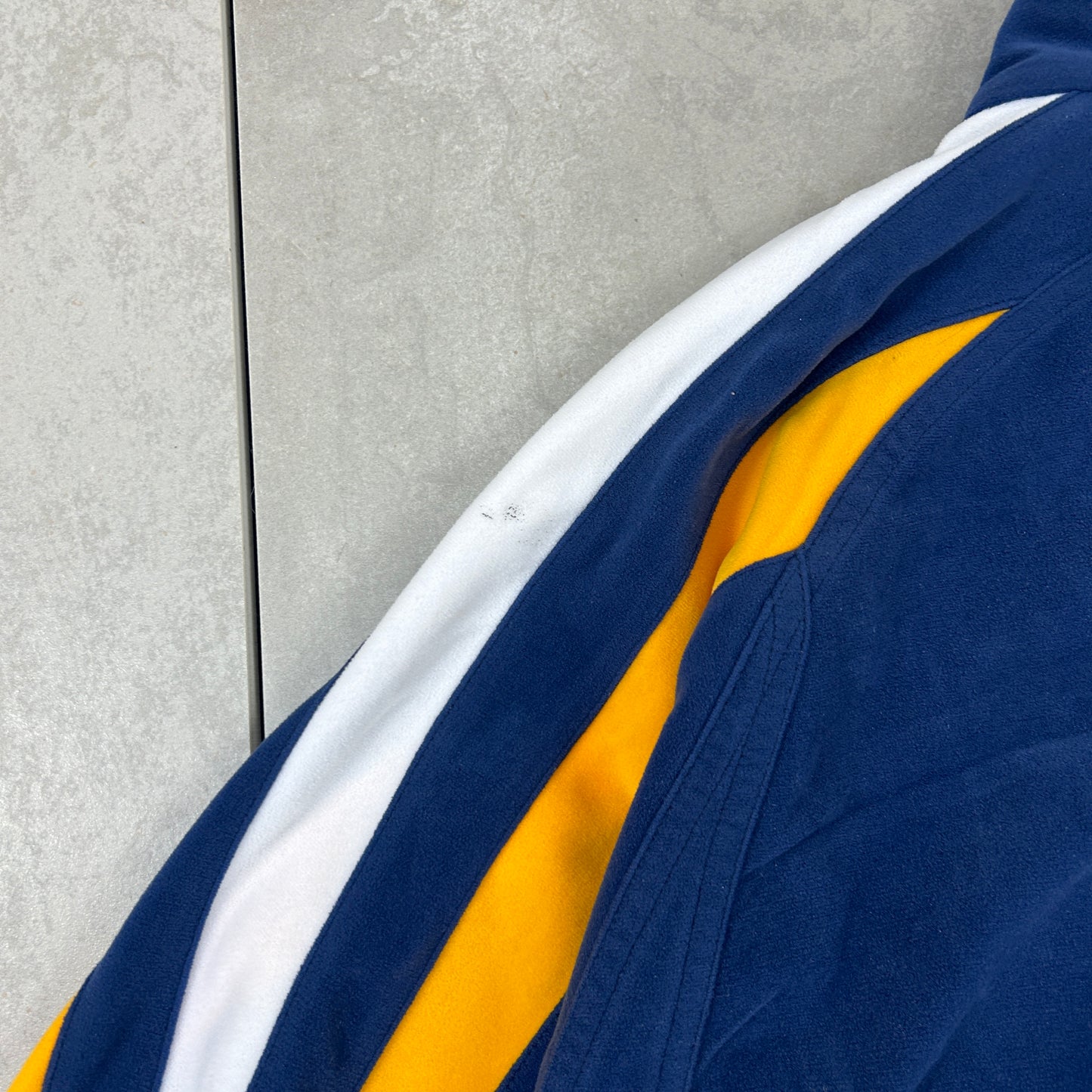 Vintage 90s Real Madrid Adidas Embroidered Blue Fleece - S