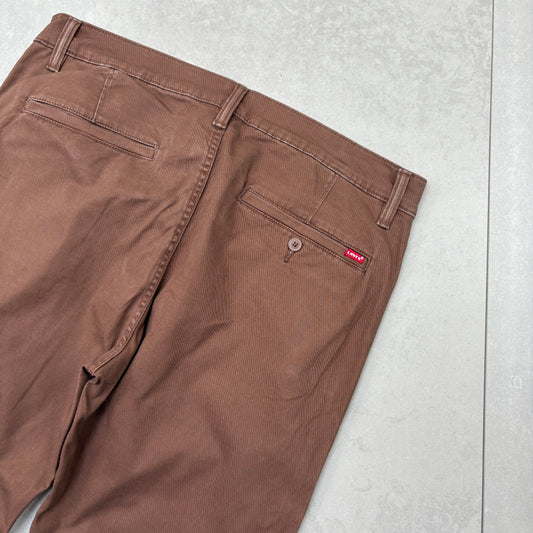 Vintage Levis Straight Brown Chino Trousers Jeans - 38