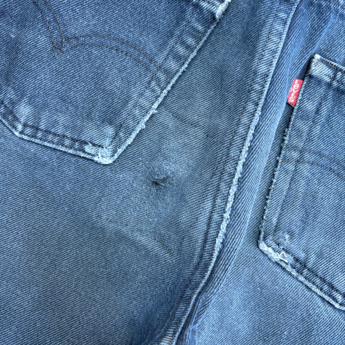 Vintage Levis 501 Straight Navy Denim Jeans - 29S