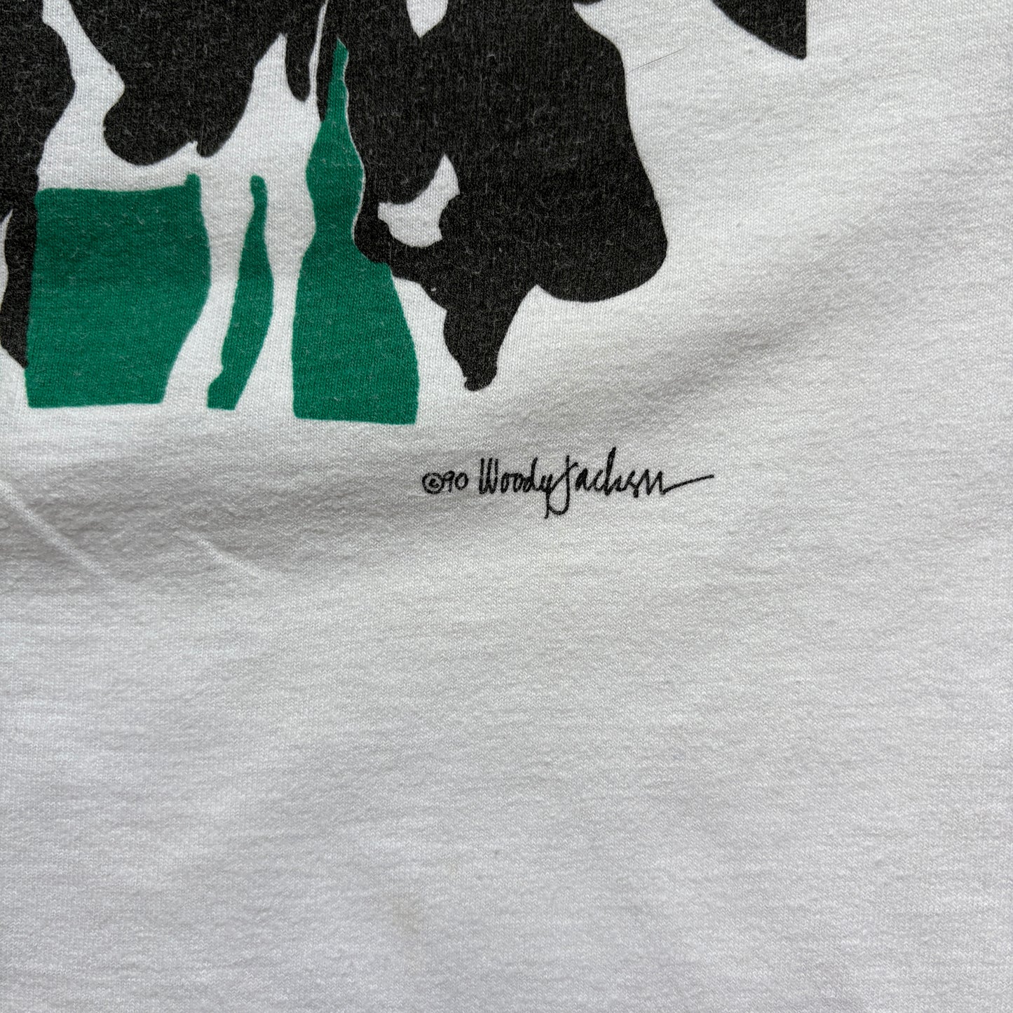 Vintage 1990 Ben and Jerrys Single Stitch White Graphic T-Shirt - S