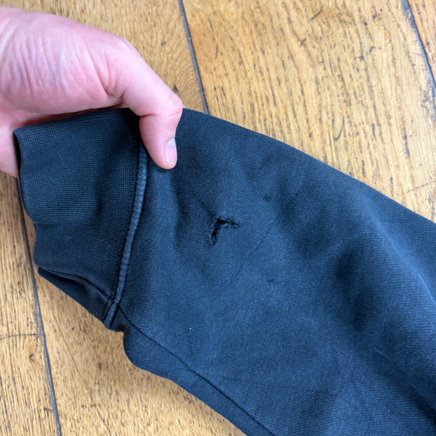 Vintage Nike Black Embroidered Hoodie Sweatshirt - XL
