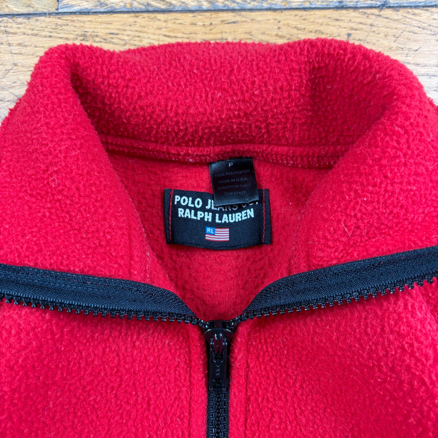 Vintage Ralph Lauren Polo Jeans Co Red Fleece Sweatshirt - XS