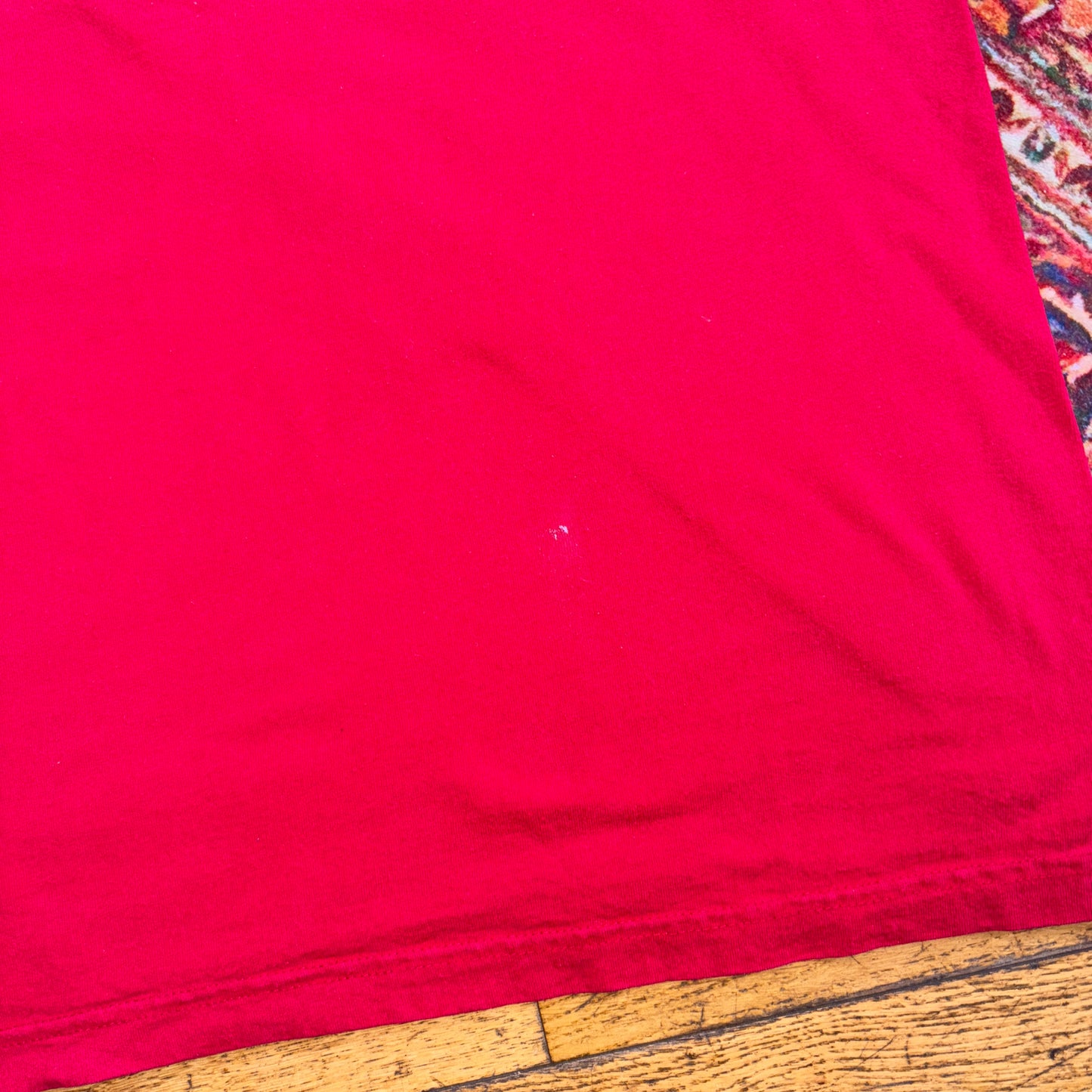 Vintage 90s Attitude Teddy Red Funny Single Stitch Graphic T-Shirt - 2XL