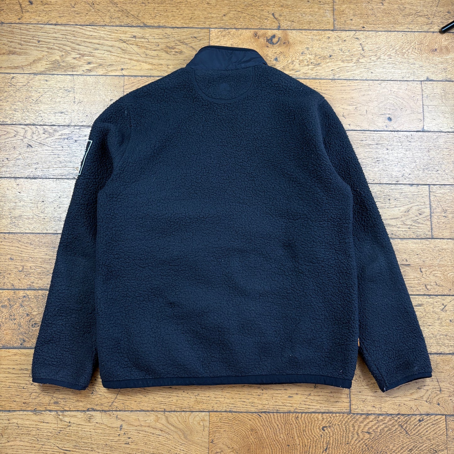 Vintage Timberland Black Embroidered Fleece Sweatshirt - M