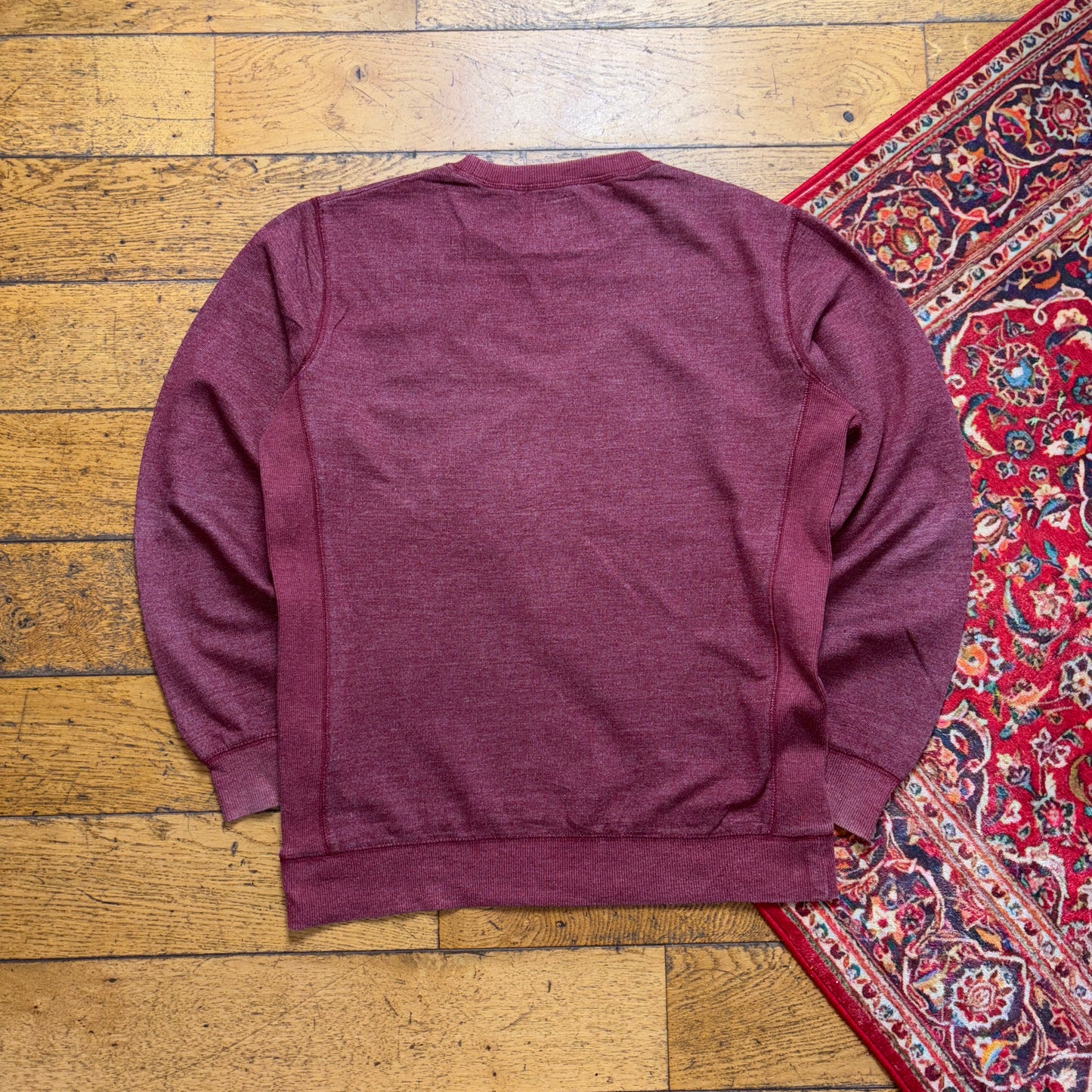 Vintage Quiksilver Burgundy Surfwear Embroidered Sweatshirt - M