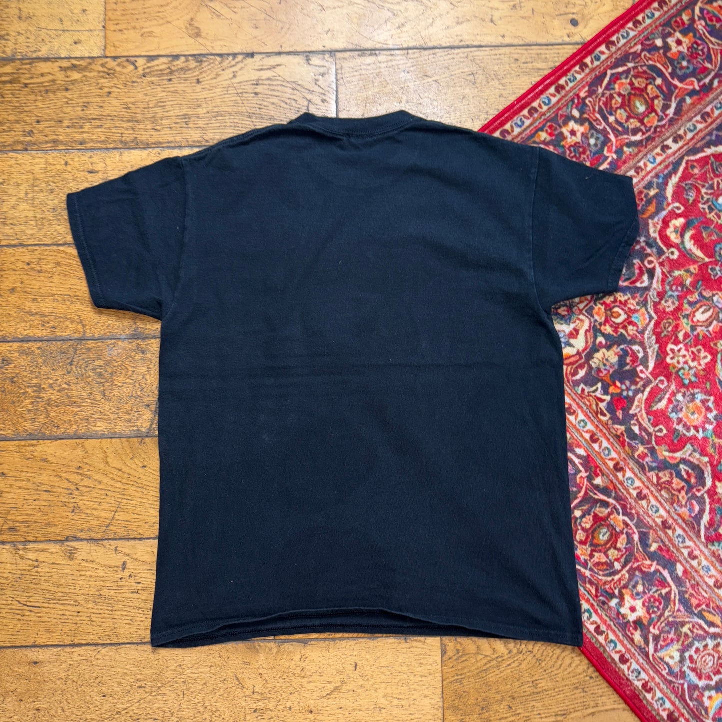 Vintage Thrasher Black Flames Skate Graphic T-Shirt - S