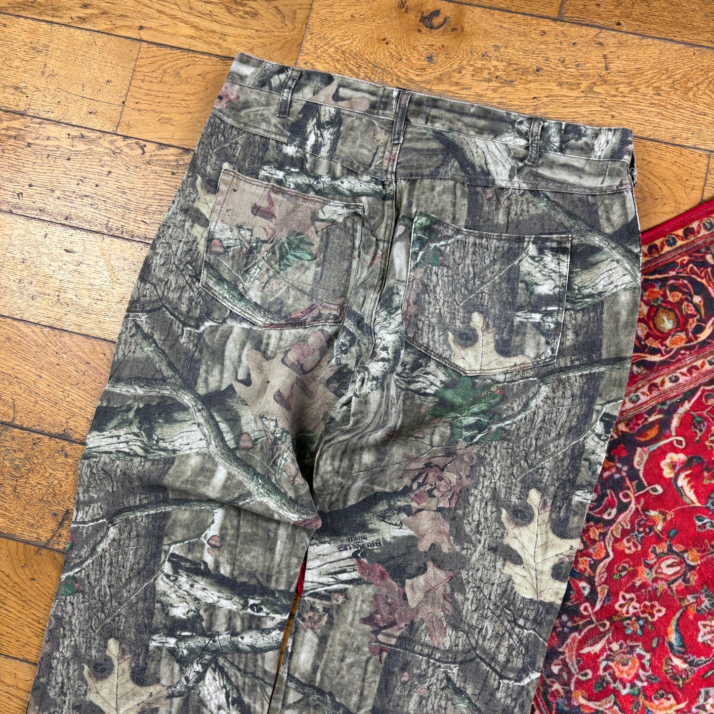 Vintage Real Tree Camo Green Hunting Workwear Trousers - 38