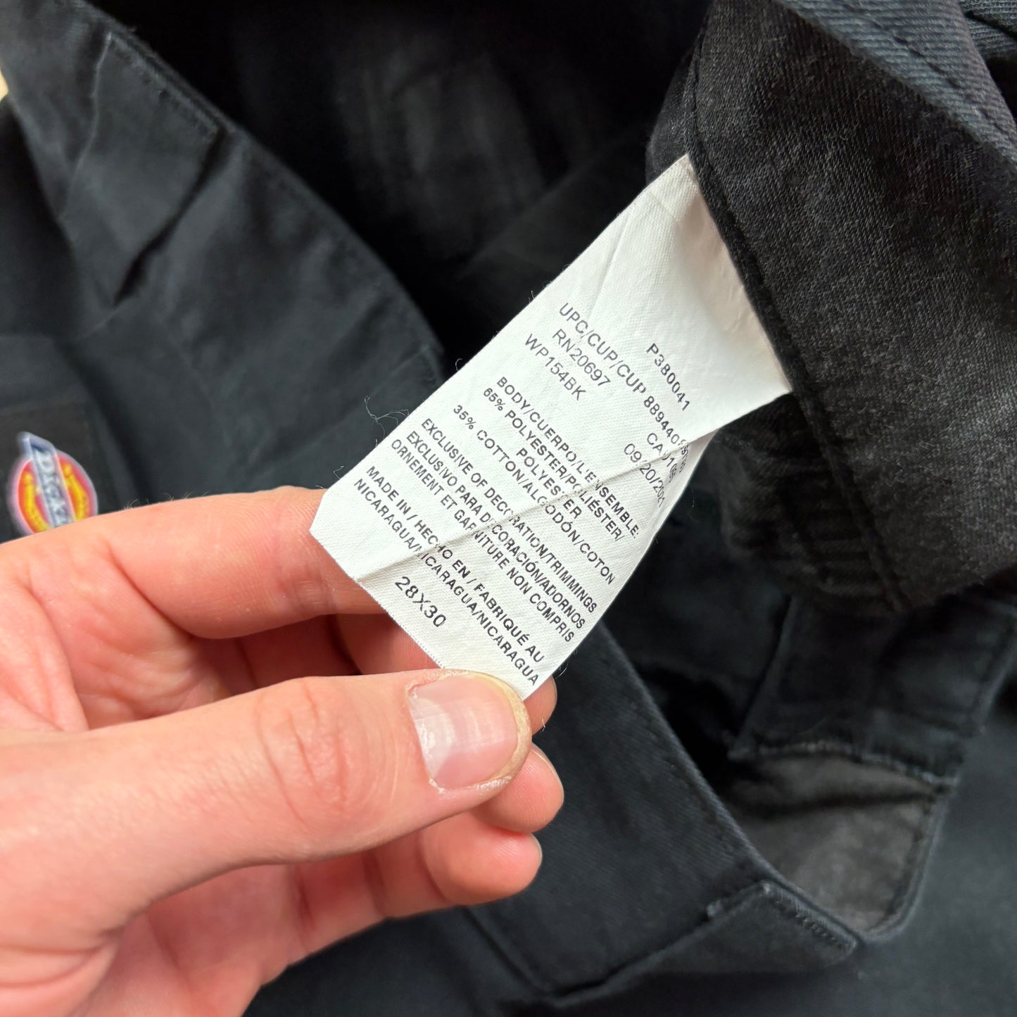 Vintage Dickies 874 Skate Black Trousers - 28