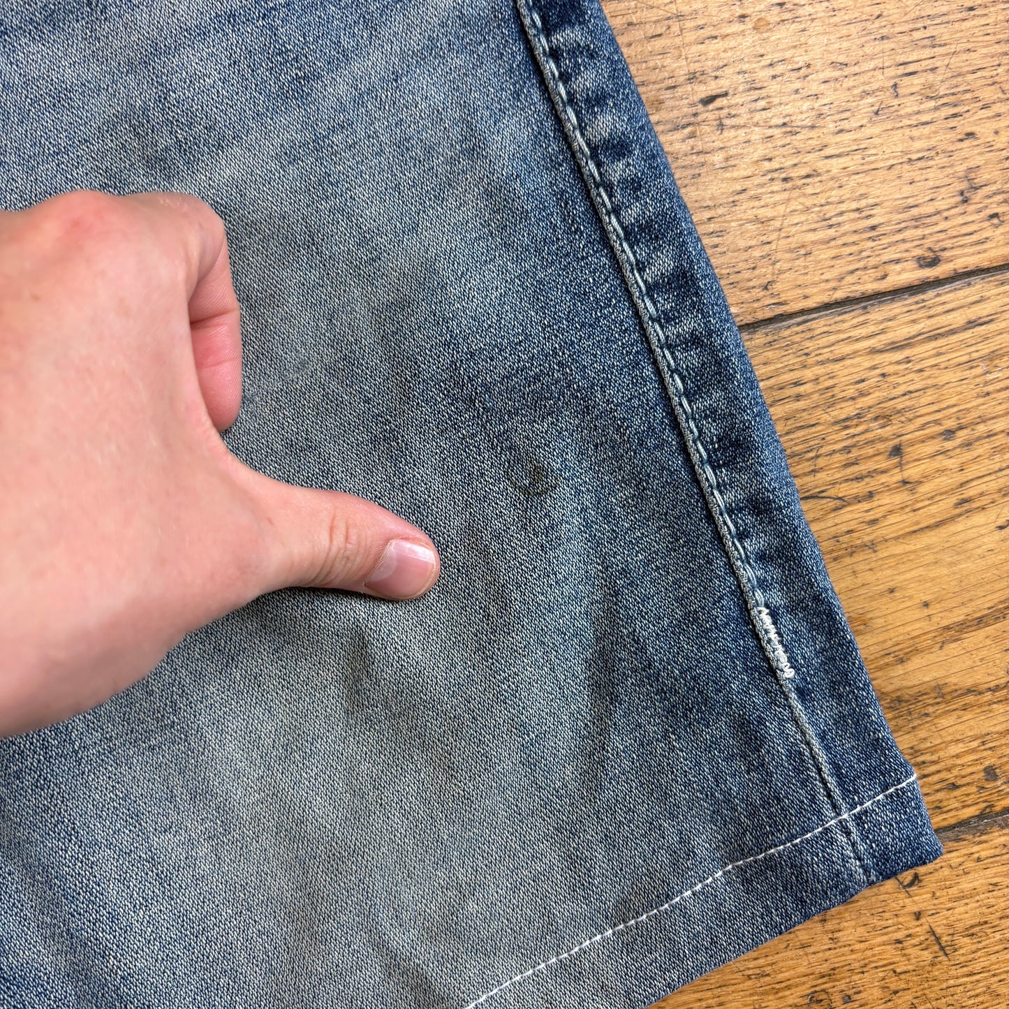 Vintage True Religion Blue Embroidered Y2K Shorts Jorts - 30
