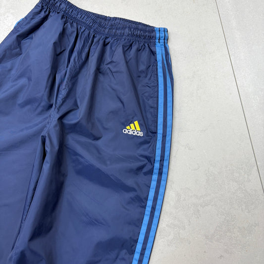 Vintage Adidas Navy Baggy Tracksuit Sweatpants Track Pants Bottoms - Size 6