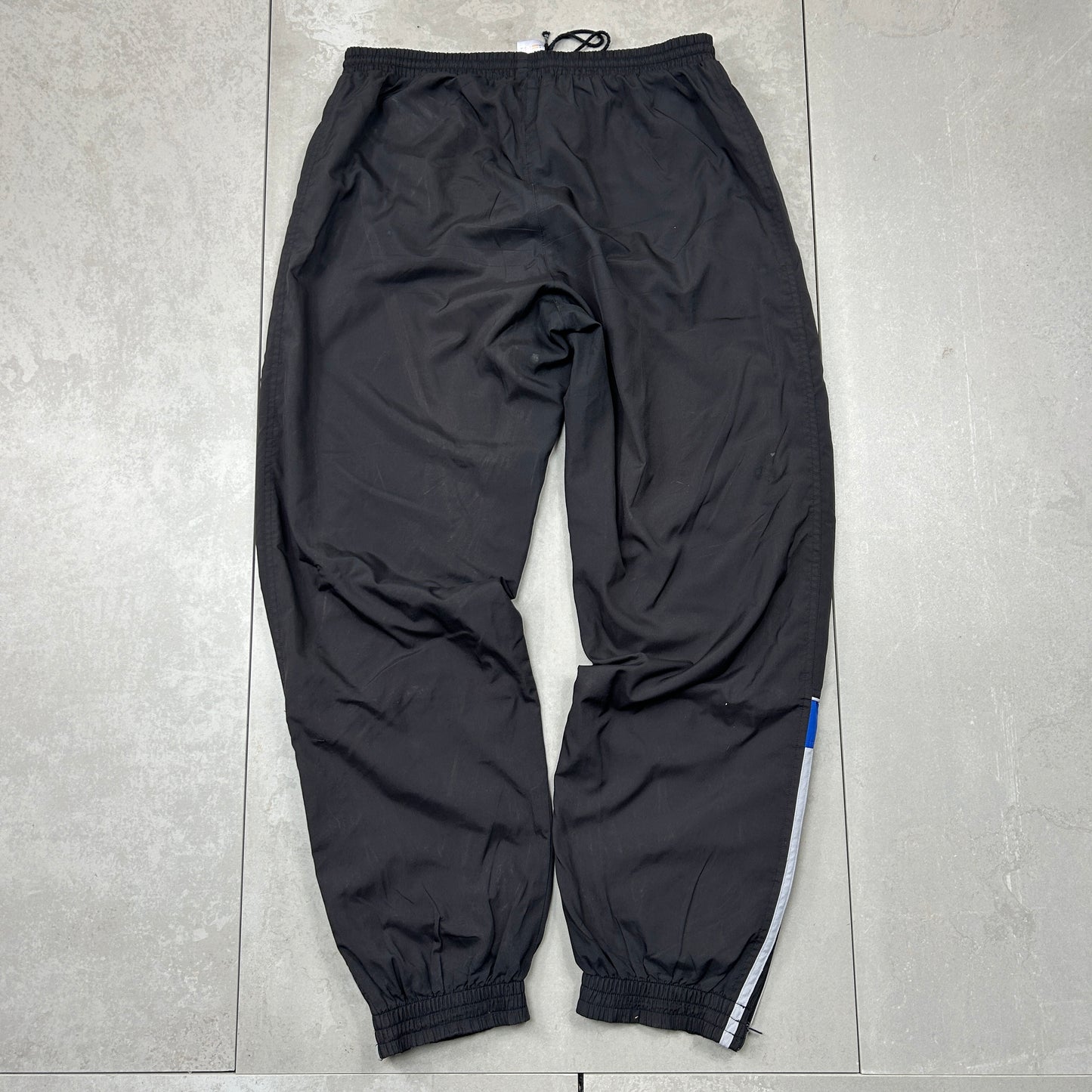 Vintage Adidas Black Baggy Tracksuit Sweatpants Track Pants Bottoms - M