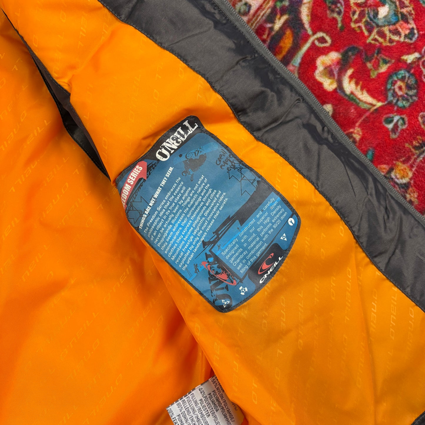 Vintage Oneill Surfwear Grey Womens Gilet Puffer Jacket - Size 8/10