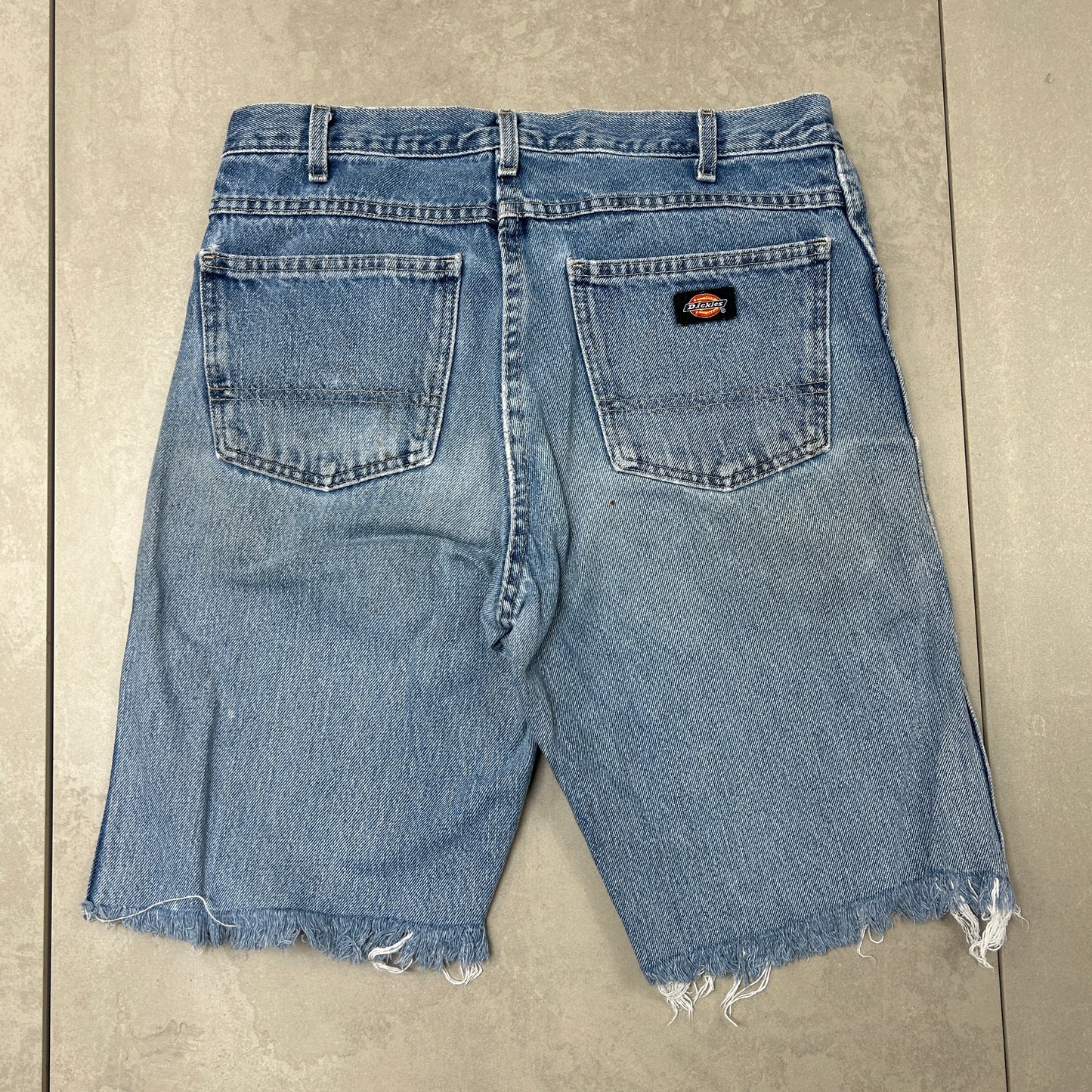 Vintage Dickies Workwear Carpenter Blue Baggy Shorts - 32