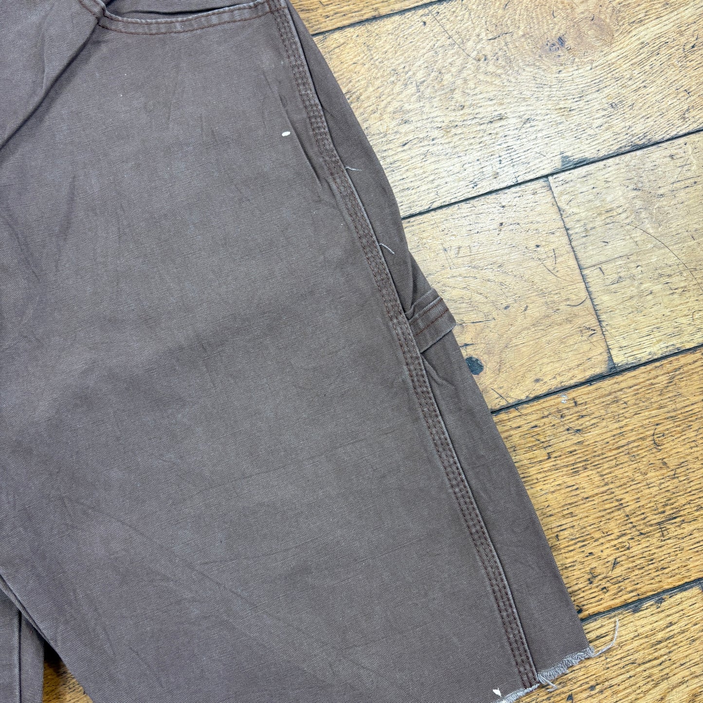 Vintage Dickies Workwear Carpenter Baggy Brown Shorts - 32