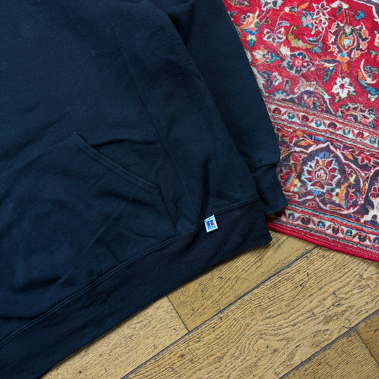 Vintage Russell Athletic Black Boxy Blank Sweatshirt - L