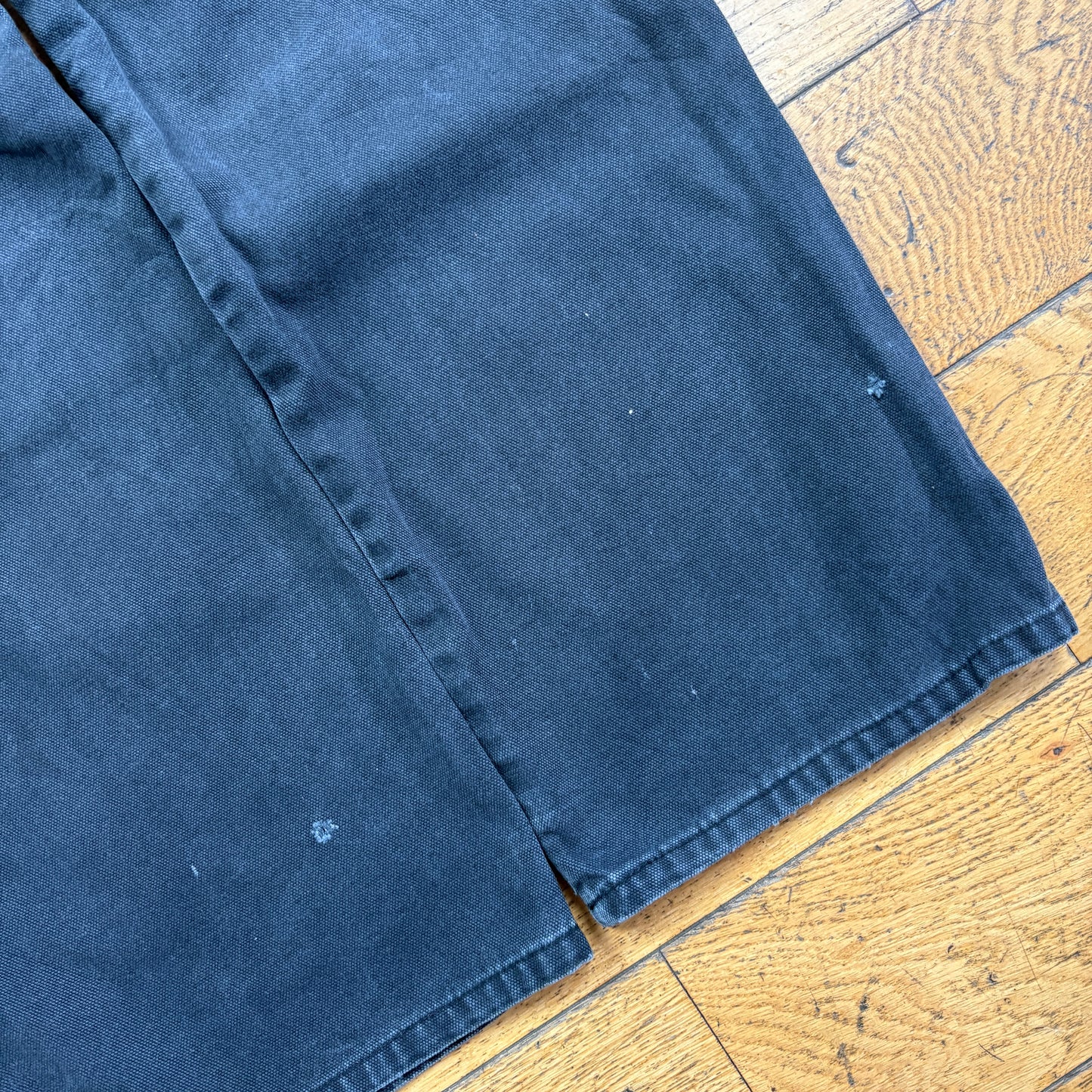 Vintage Dickies Black Double Knee Workwear Carpenter Baggy Trousers - 34