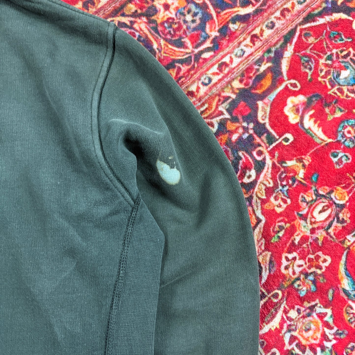 Vintage Stone Island Green Quarter Zip Sweatshirt - S