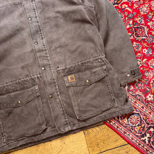 Vintage Carhartt Brown Chore Workwear Jacket - L