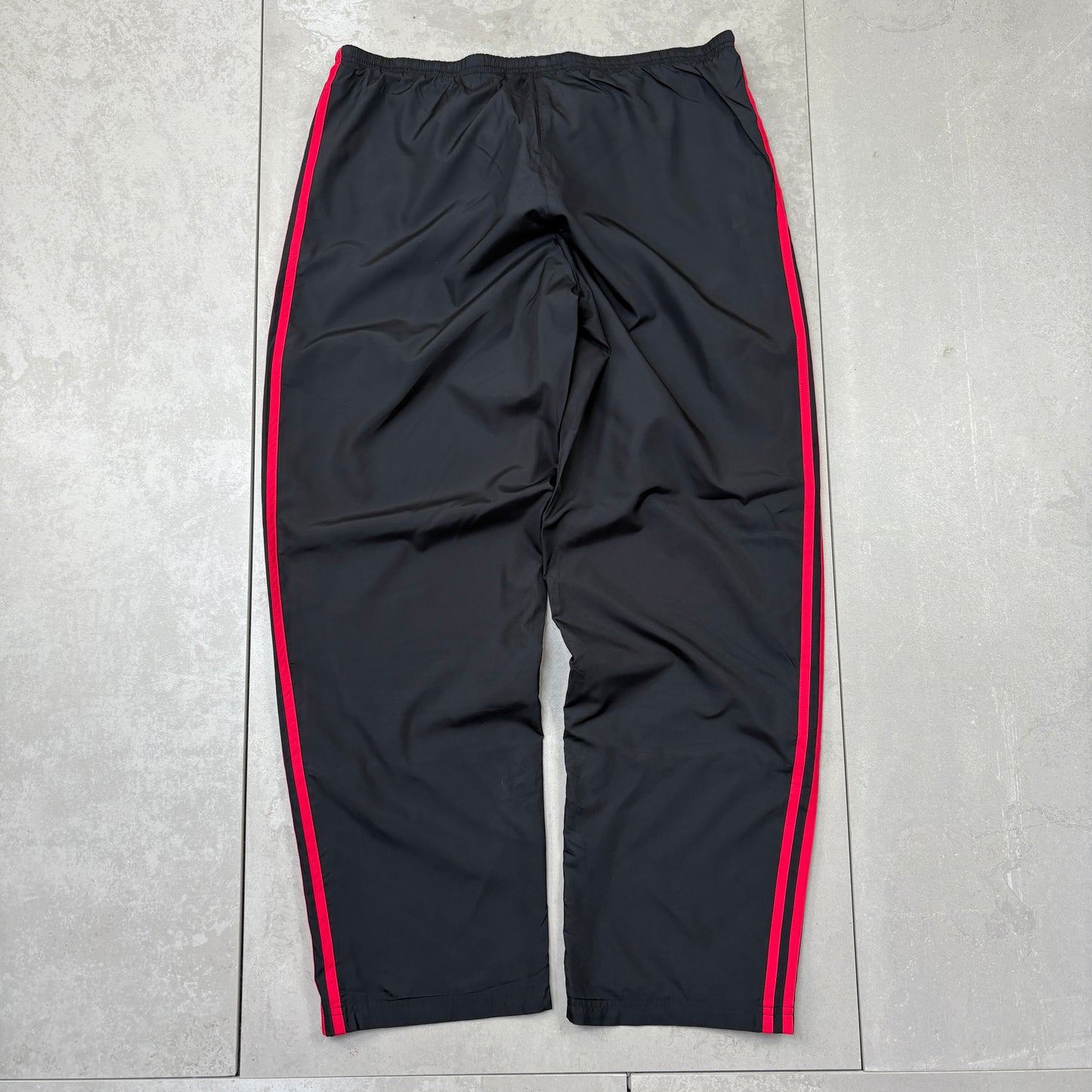 Vintage Adidas Black Baggy Tracksuit Sweatpants Track Pants Bottoms - L