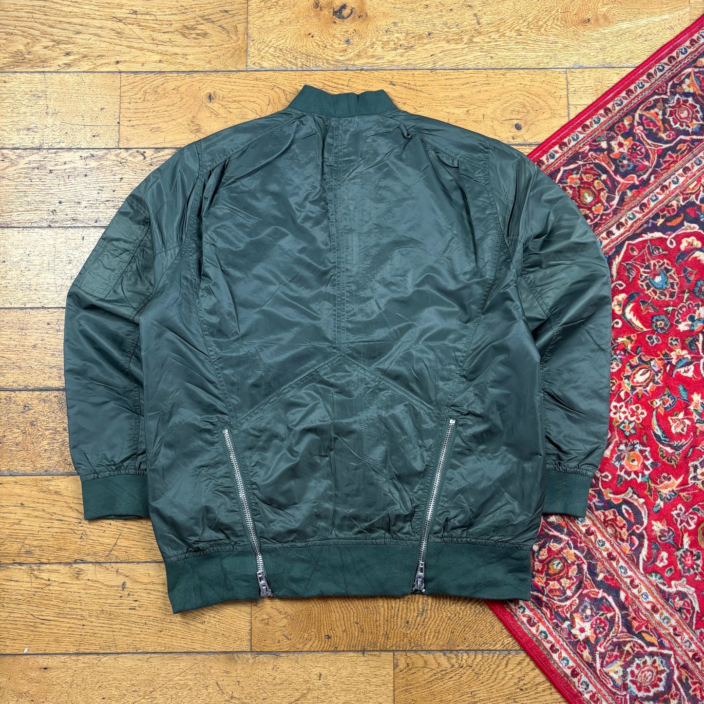 Vintage Green MA-1 Bomber Jacket - M