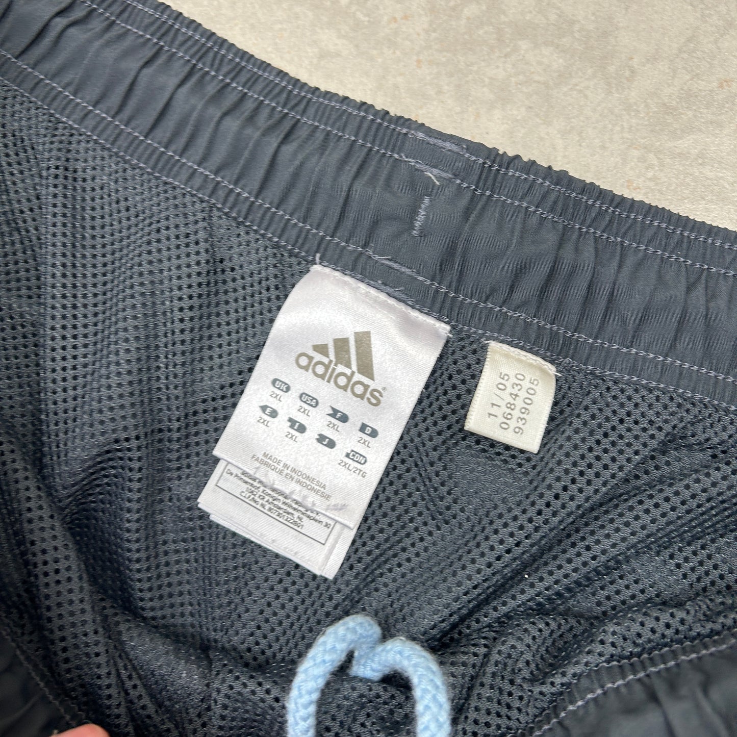 Vintage Adidas Grey Baggy Tracksuit Sweatpants Track Pants Bottoms - XL