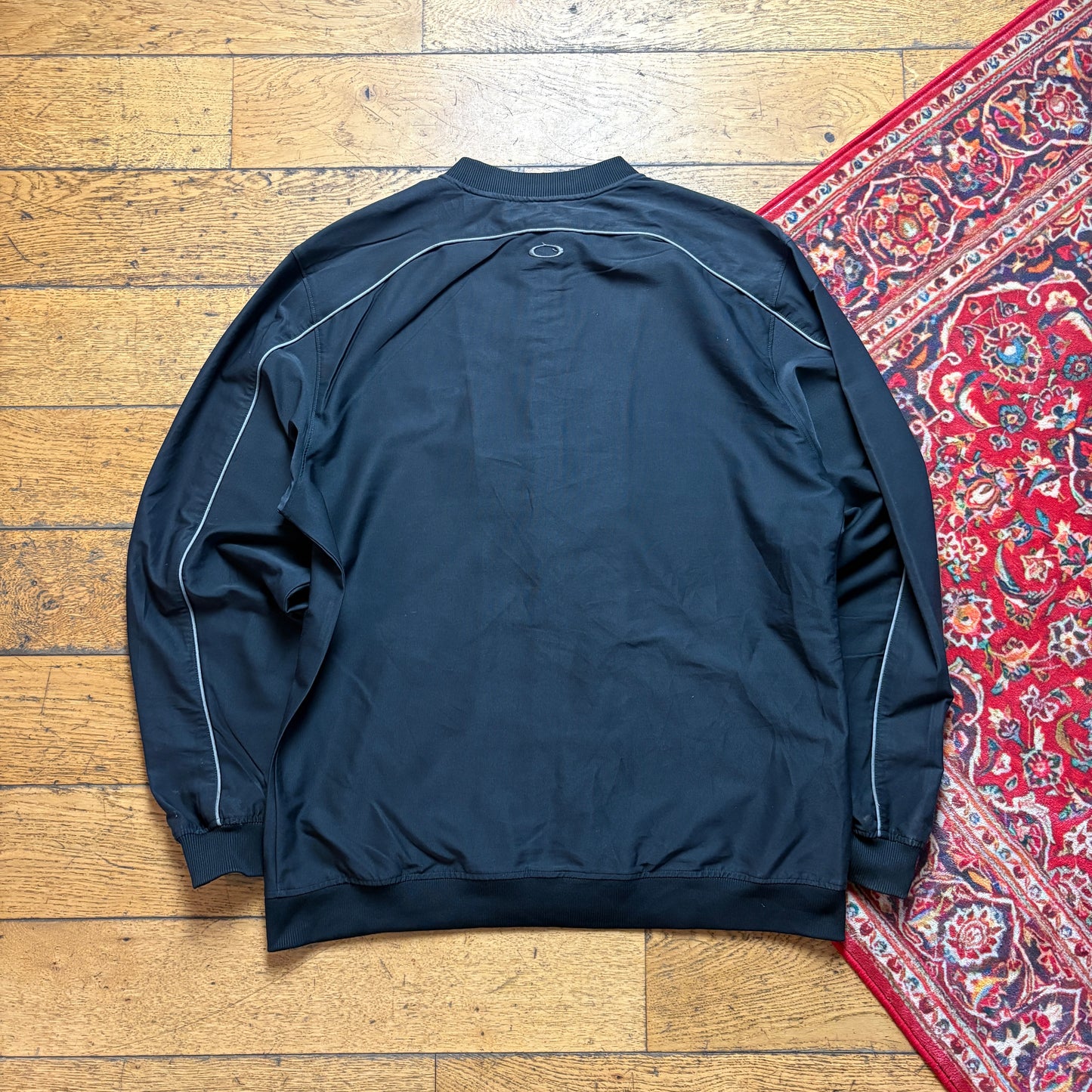 Vintage Oakley Black Tracksuit Track Shell Windbreaker Jacket - L