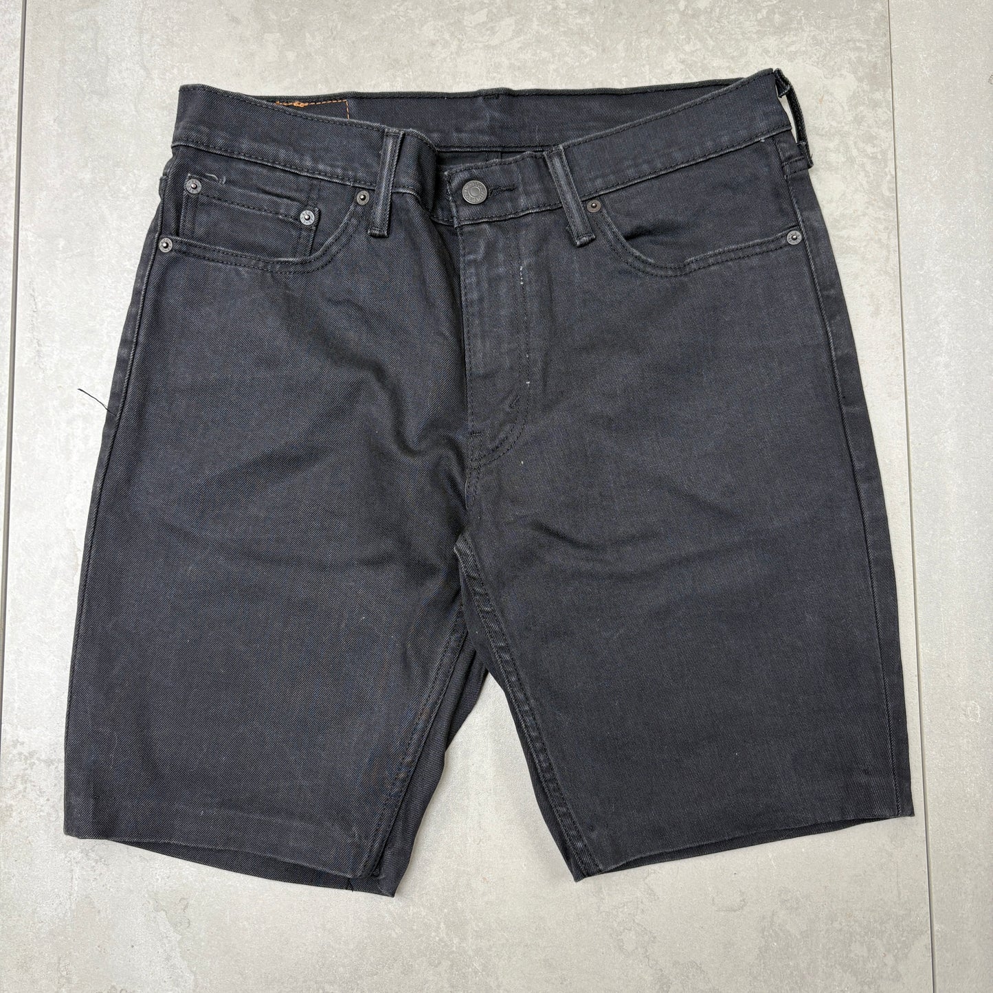 Vintage Levis 511 Black Denim Shorts - 33