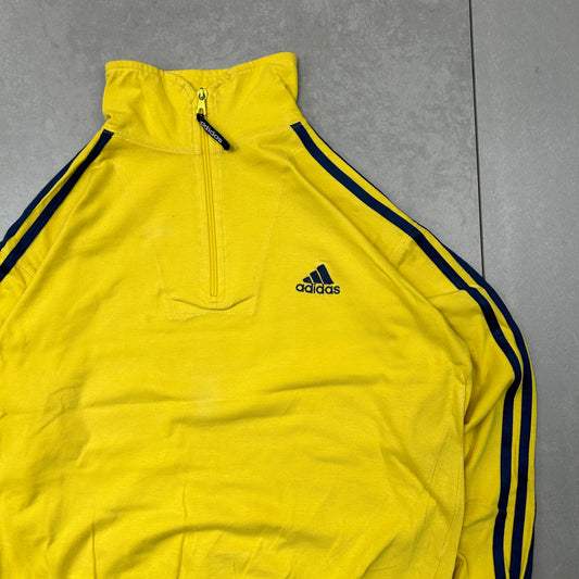 Vintage Adidas Yellow Tracksuit Track Shell Windbreaker Jacket - S