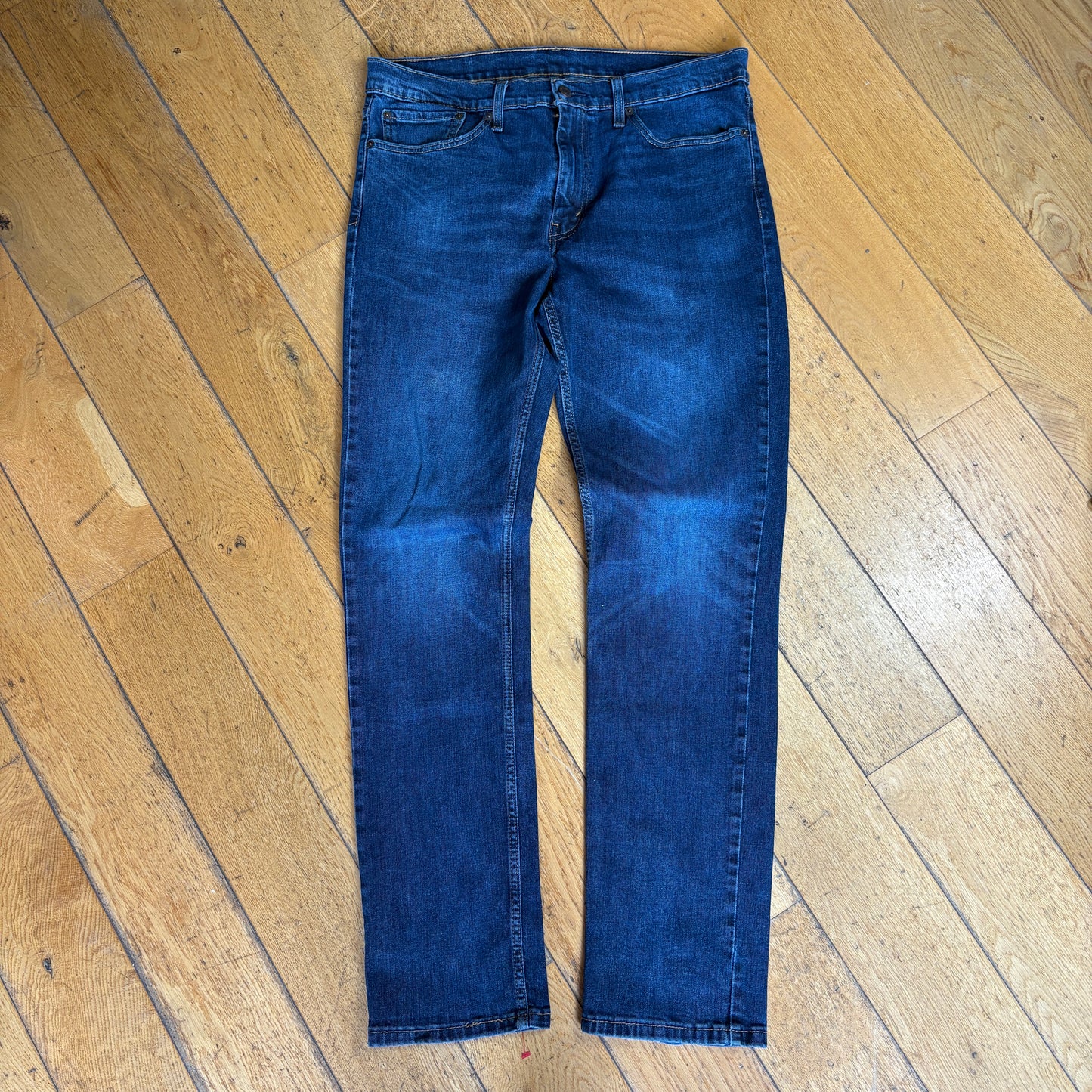 Vintage Levis 511 Slim Dark Blue Denim Jeans - 36