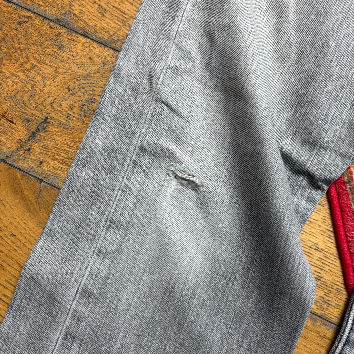 Vintage Levis 501 Straight Grey Denim Jeans - 33S